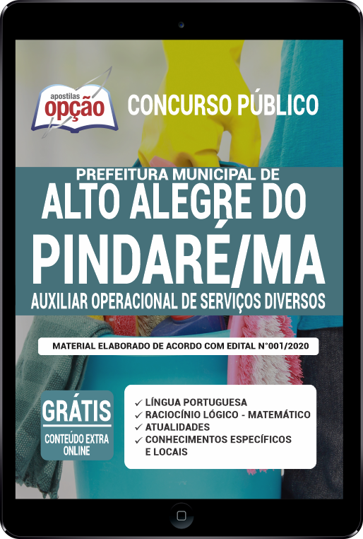 Apostila de Alto Alegre do Pindaré - MA em PDF - Auxiliar Op