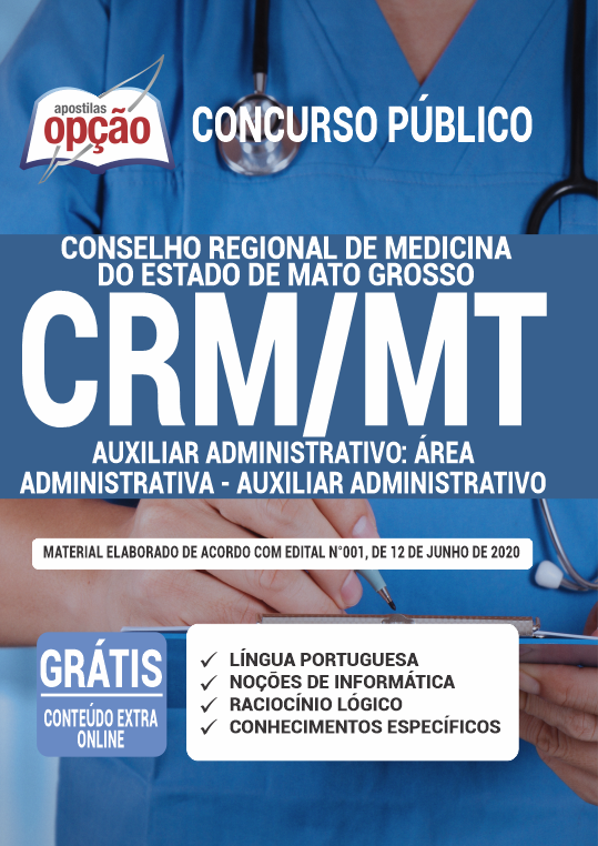 Apostila CRM-MT - Auxiliar Administrativo