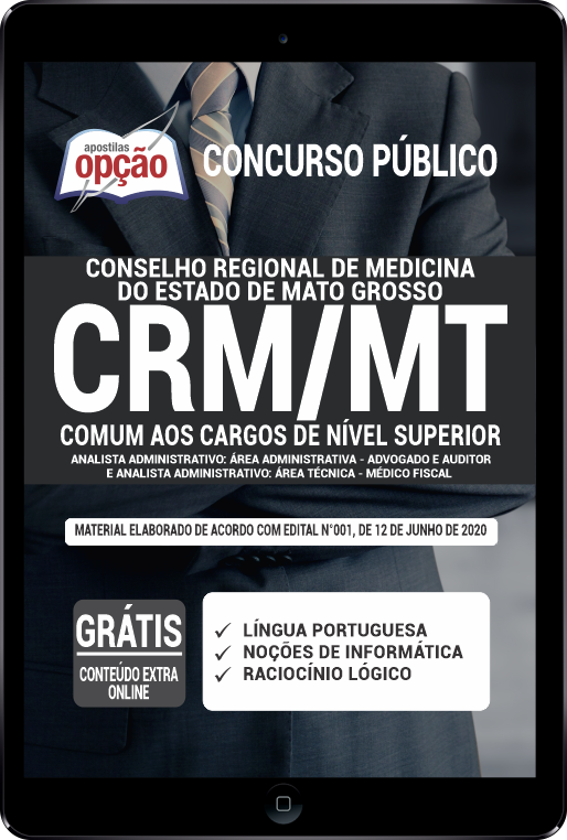 Apostila CRM-MT em PDF - Comum aos Cargos de Nível Superior