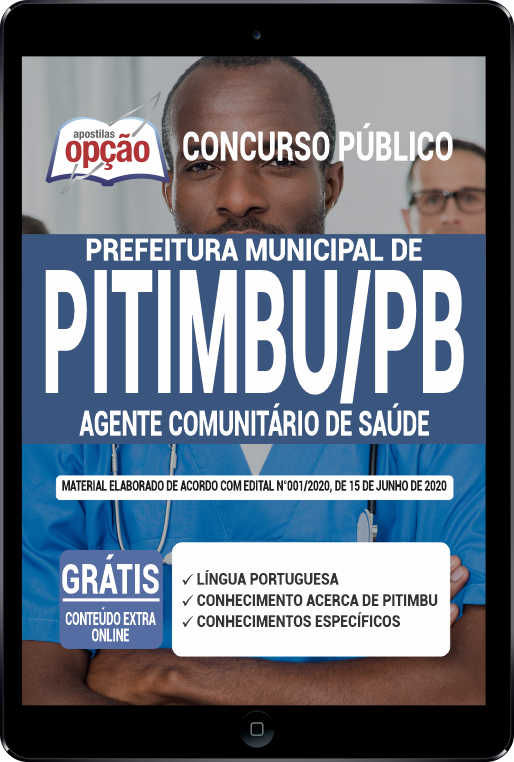 Apostila Prefeitura de Pitimbu - PB em PDF - Agt Comunitário de Saúde