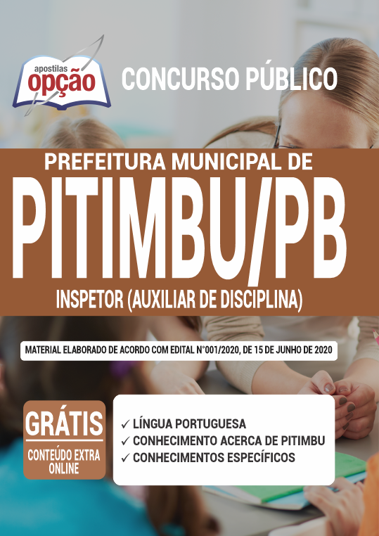 Apostila Prefeitura de Pitimbu - PB - Inspetor