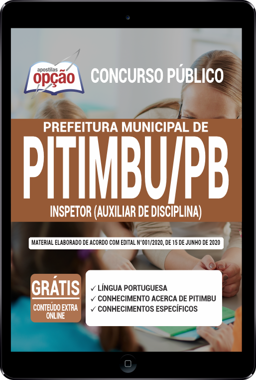 Apostila Prefeitura de Pitimbu - PB em PDF - Inspetor