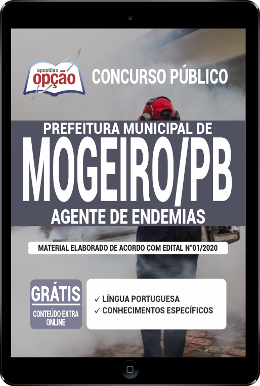 Apostila Prefeitura de Mogeiro - PB em PDF - Agente de Endemias