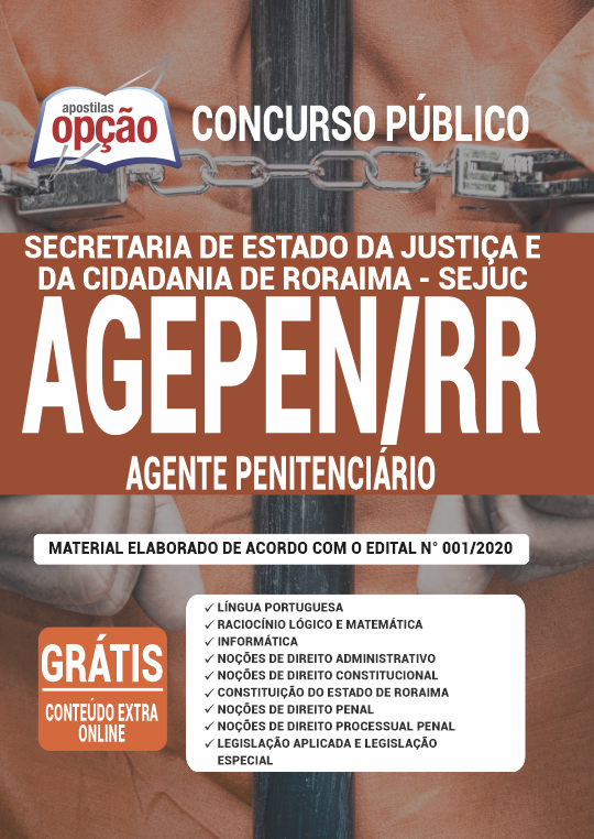 Apostila AGEPEN-RR - Agente Penitenciário