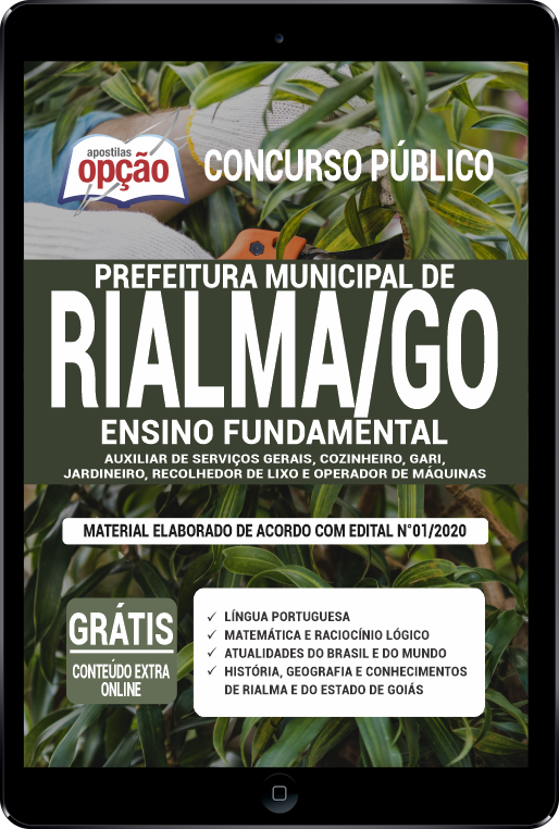 Apostila Prefeitura de Rialma - GO em PDF - Ensino Fundamental