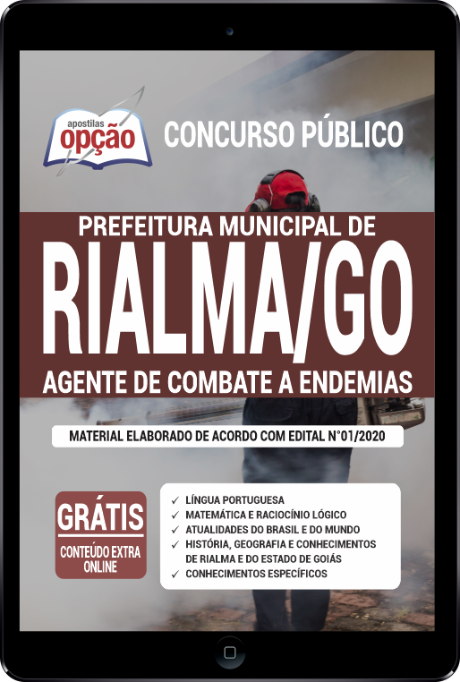 Apostila Prefeitura de Rialma - GO em PDF - Agente de Combate