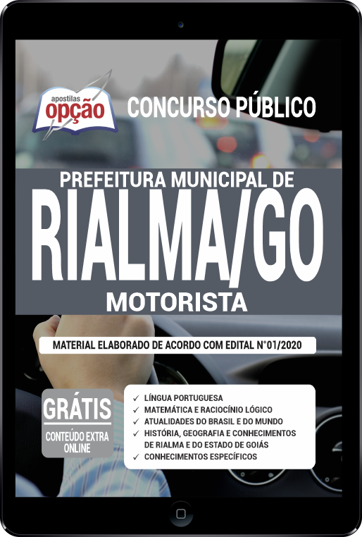 Apostila Prefeitura de Rialma - GO em PDF - Motorista