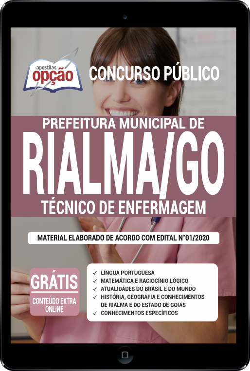 Apostila Prefeitura de Rialma - GO em PDF - Técnico de Enfermagem