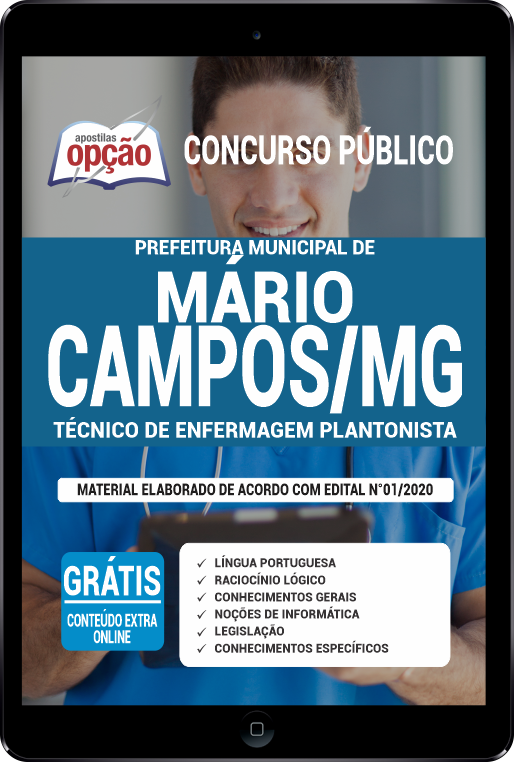 Apostila Prefeitura  de Mário Campos - MG em PDF - Técnico de Enfermagem