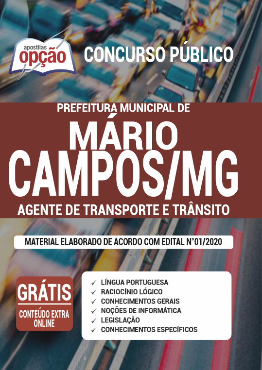 Apostila Prefeitura de Mário Campos - MG - Agente de Transporte