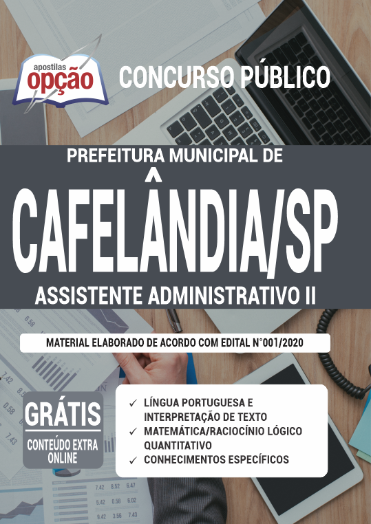 Apostila Prefeitura de Cafelândia - SP - Assistente Adm II