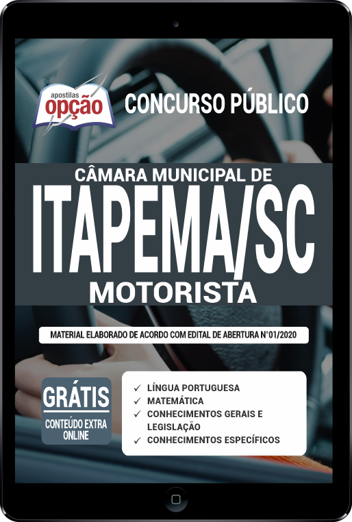 Apostila Câmara de Itapema - SC em PDF - Motorista