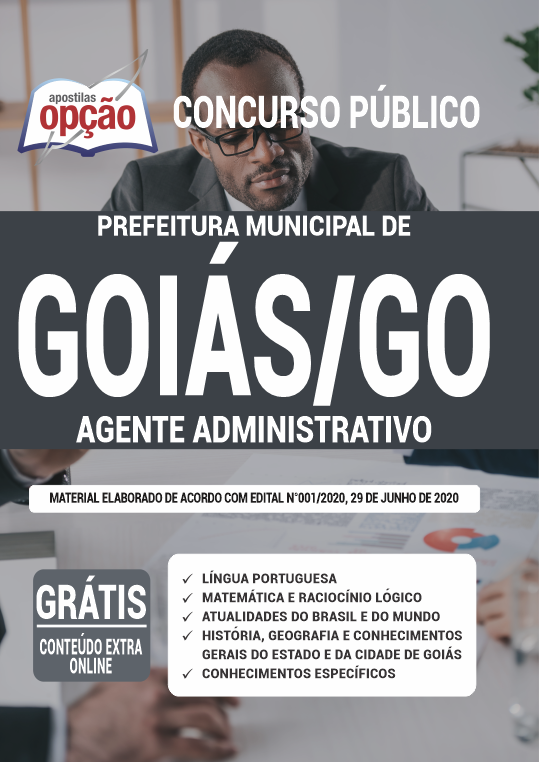 Apostila Prefeitura de Goiás - GO - Agente Administrativo