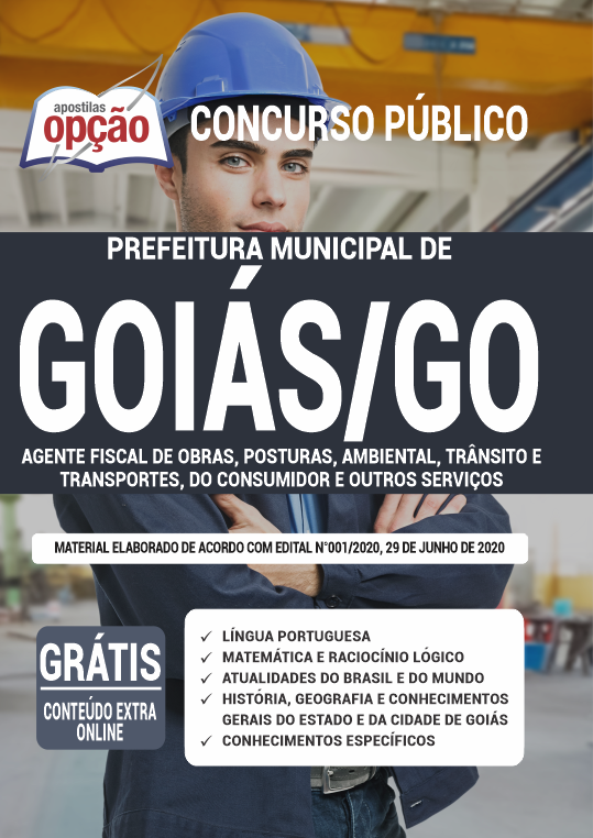 Apostila Prefeitura de Goiás - GO - Agente Fiscal de Obras