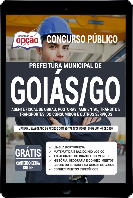 Apostila Prefeitura de Goiás - GO em PDF - Agente Fiscal de Obras