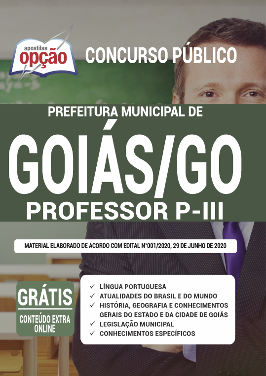 Apostila Prefeitura de Goiás - GO - Professor P-III