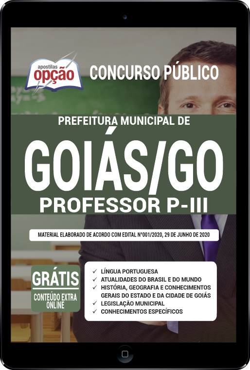 Apostila Prefeitura de Goiás - GO em PDF - Professor P-III