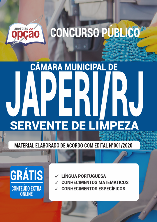 Apostila Câmara Japeri - RJ - Servente de Limpeza