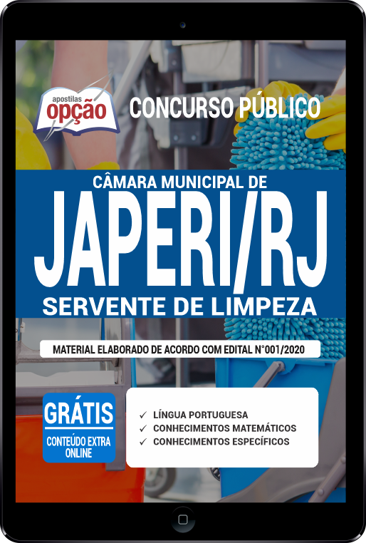 Apostila Câmara Japeri - RJ em PDF - Servente de Limpeza