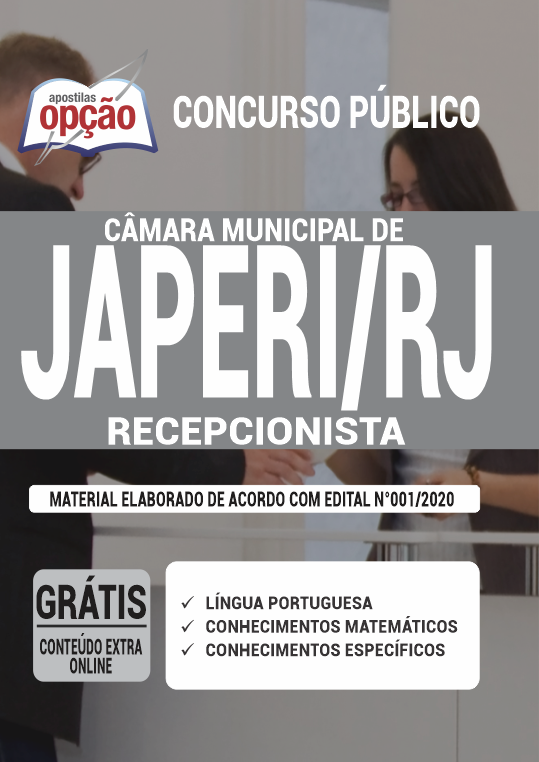 Apostila Câmara Japeri - RJ - Recepcionista