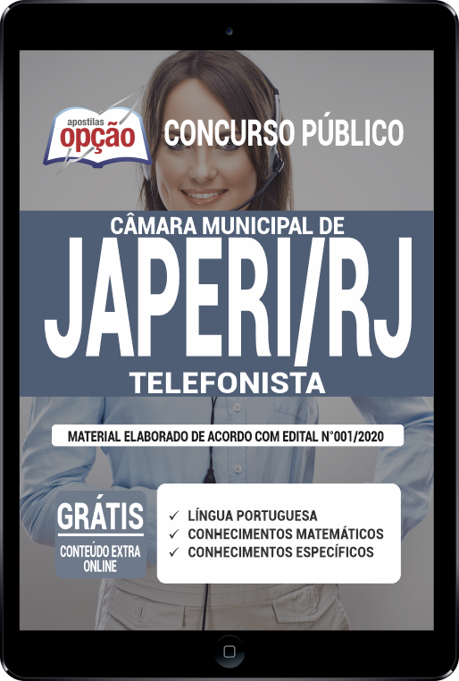 Apostila Câmara Japeri - RJ em PDF - Telefonista