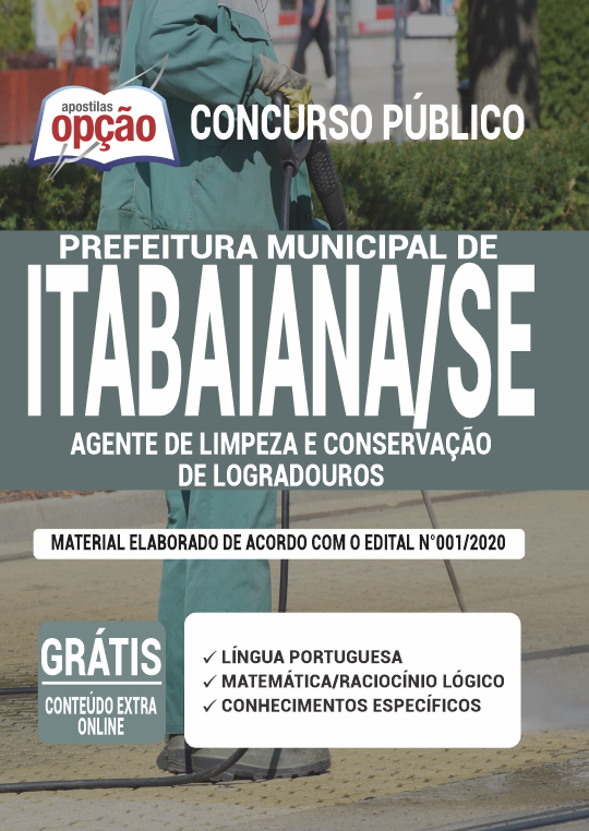 Apostila Prefeitura de Itabaiana - SE - Agente de Limpeza