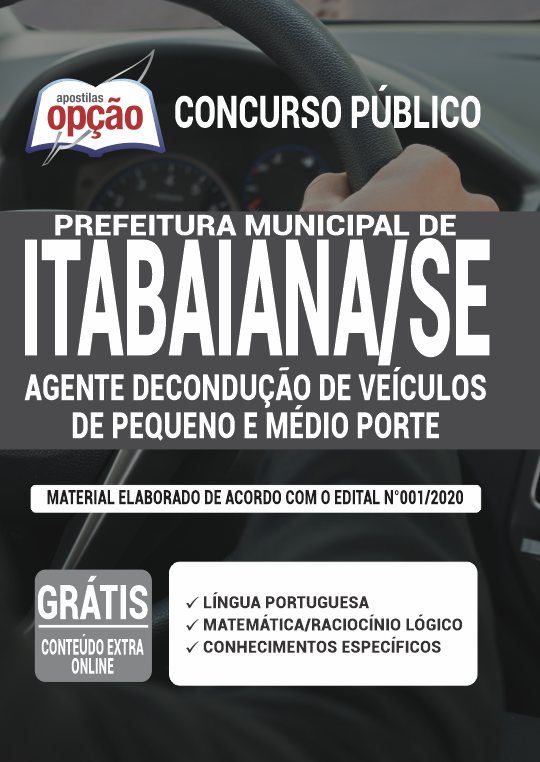 Apostila Prefeitura de Itabaiana - SE - Agente de Condução