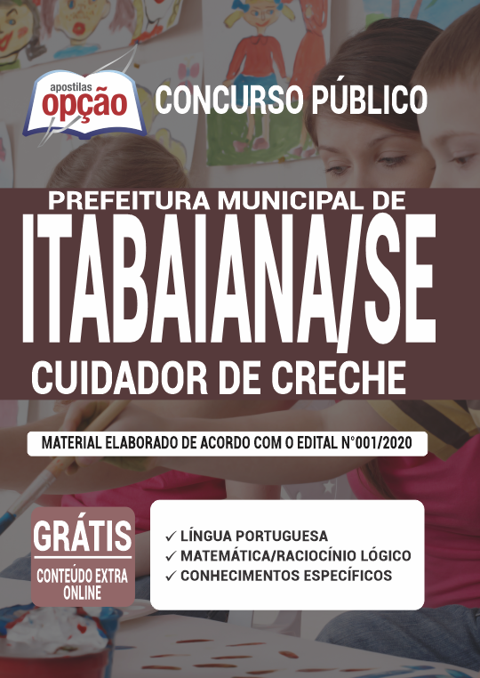 Apostila Prefeitura de Itabaiana - SE - Cuidador de Creche