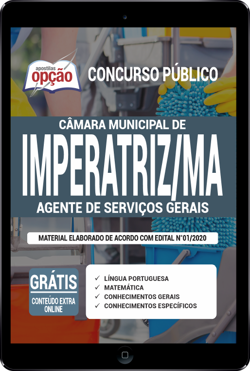 Apostila Câmara de Imperatriz - MA em PDF - Agente de Serviços Gerais