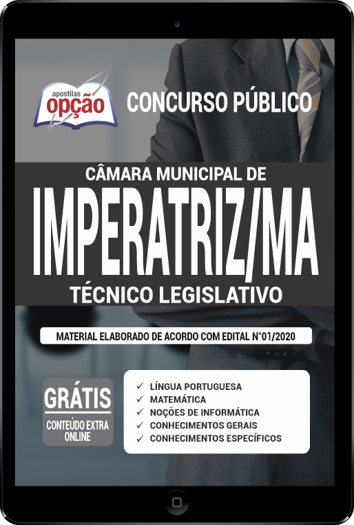 Apostila Câmara de Imperatriz - MA em PDF - Técnico Legislativo