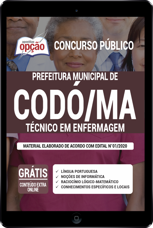 Apostila Prefeitura de Codó - MA em PDF - Técnico em Enfermagem