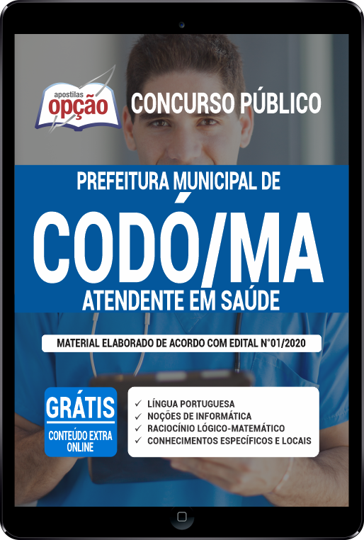 Apostila Prefeitura de Codó - MA em PDF -Atendente em Saúde