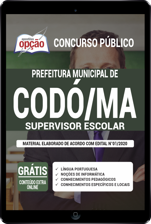 Apostila Prefeitura de Codó - MA em PDF - Supervisor Escolar