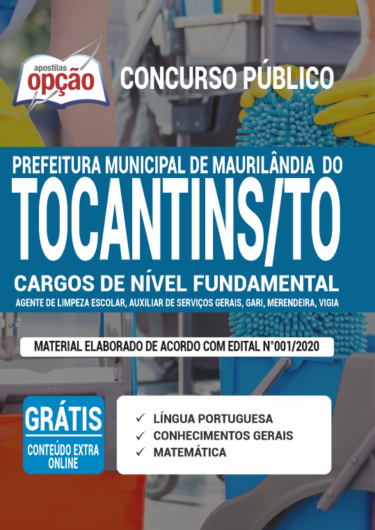 Apostila Prefeitura de Maurilândia do Tocantins - TO -Fundamental