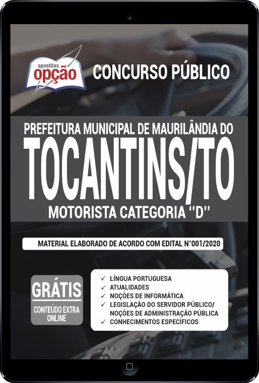 Prefeitura de Maurilândia do Tocantins - TO em PDF - Motorista