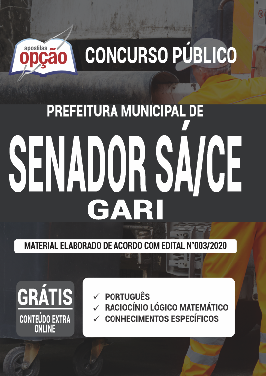 Apostila Prefeitura de Senador Sá - CE - Gari