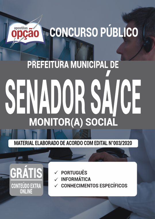 Apostila Prefeitura de Senador Sá - CE - Monitor (a) Social