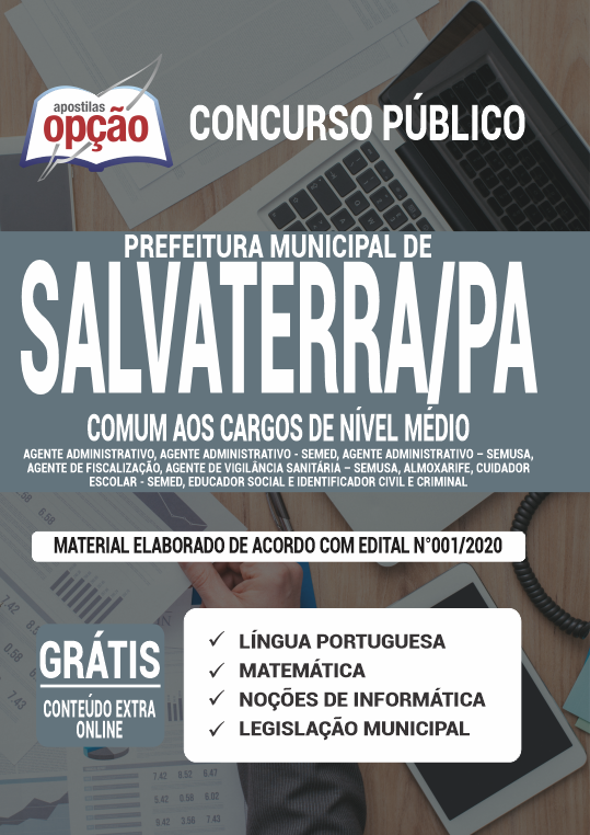 Apostila Prefeitura  de Salvaterra - PA - Cargos de Nível Médio