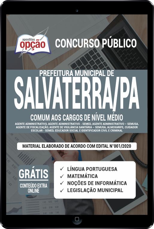 Apostila Prefeitura  de Salvaterra - PA em PDF - Nível Médio