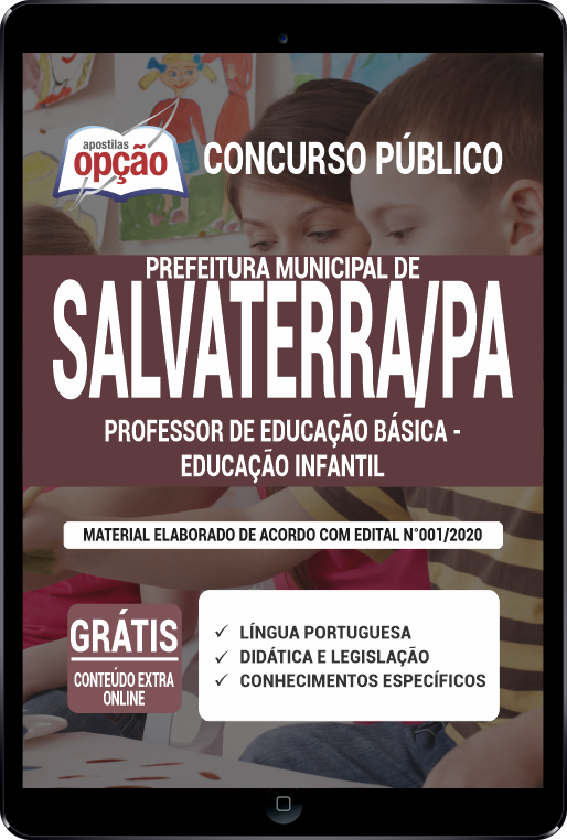 Apostila Prefeitura  de Salvaterra - PA em PDF - Professor de Educação Básica