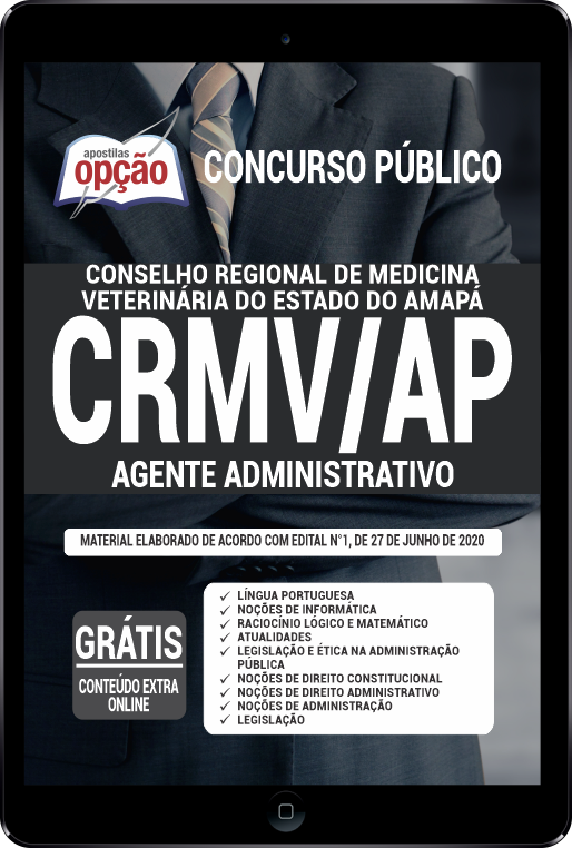 Apostila CRMV-AP em PDF - Agente Administrativo