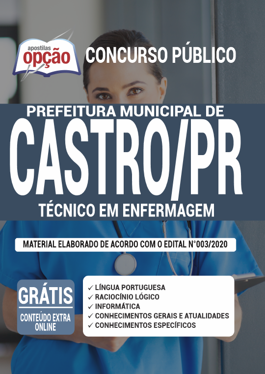 Apostila Prefeitura de Castro - PR - Técnico em Enfermagem