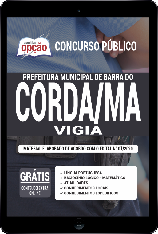 Apostila Prefeitura  de Barra do Corda - MA em PDF - Vigia