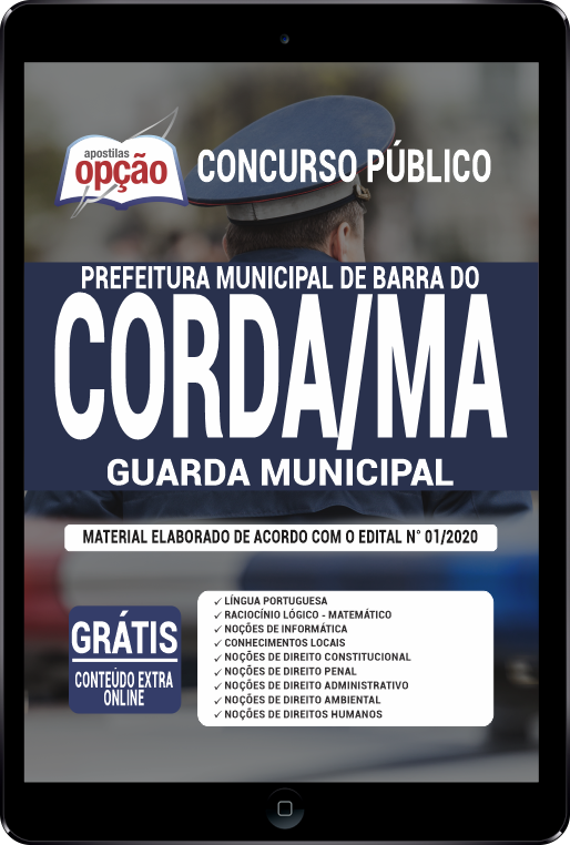 Apostila Prefeitura  de Barra do Corda - MA em PDF - Guarda Municipal