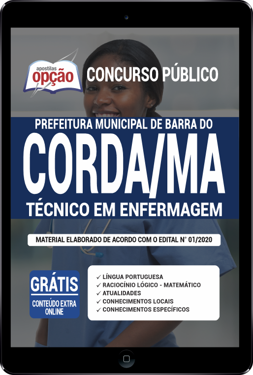 Apostila Prefeitura  de Barra do Corda - MA em PDF - Técnico em Enfermagem