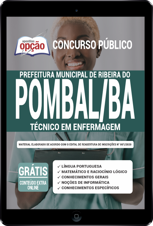 Apostila Prefeitura  Ribeira Pombal BA em PDF Técnico em Enfermagem