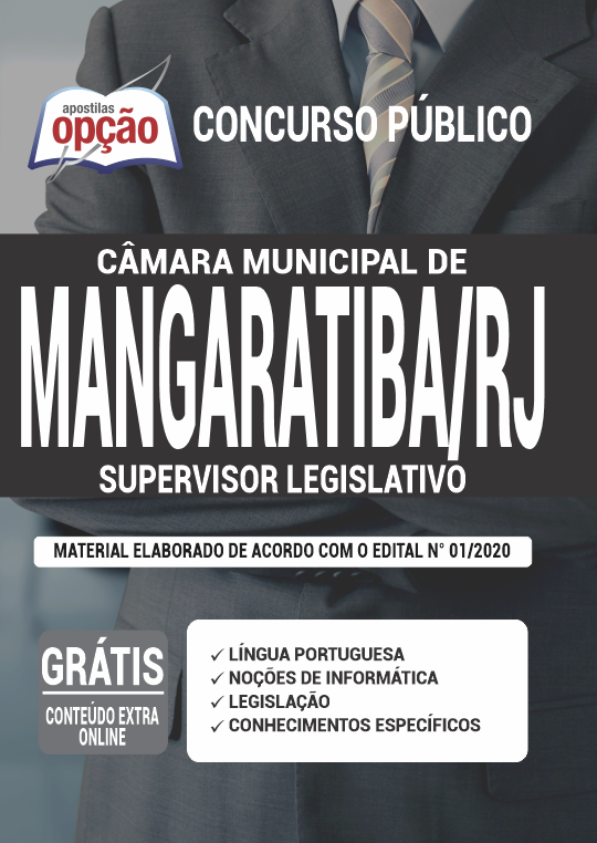 Apostila Câmara de Mangaratiba RJ - Supervisor Legislativo