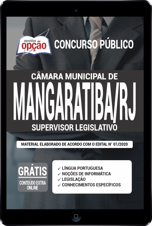 Apostila Câmara de Mangaratiba RJ em PDF - Supervisor Legislativo