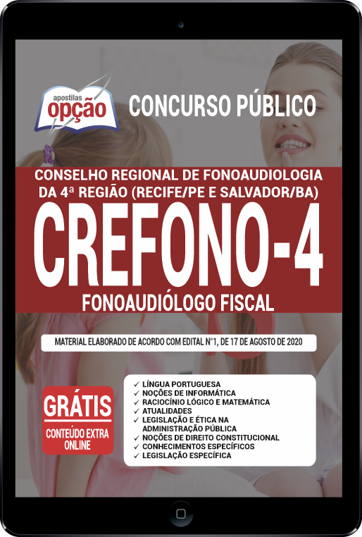 Apostila Crefono 4 em PDF - Fonoaudiólogo Fiscal