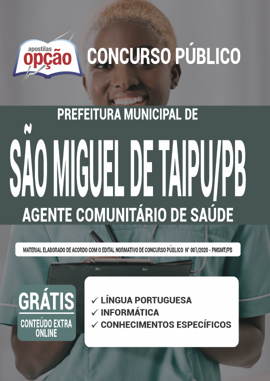 Apostila Prefeitura  São Miguel de Taipu PB Agente Comunitário de Saúde